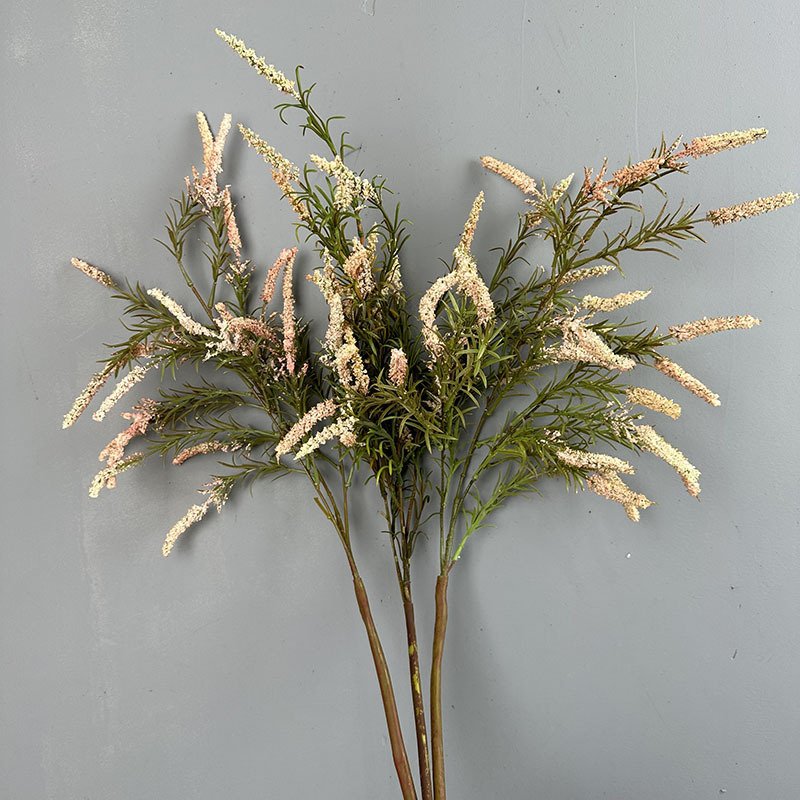 Sage Artificial Flower Dog's Tail Grass Decorative Plastic Rose Autumn Wedding Props