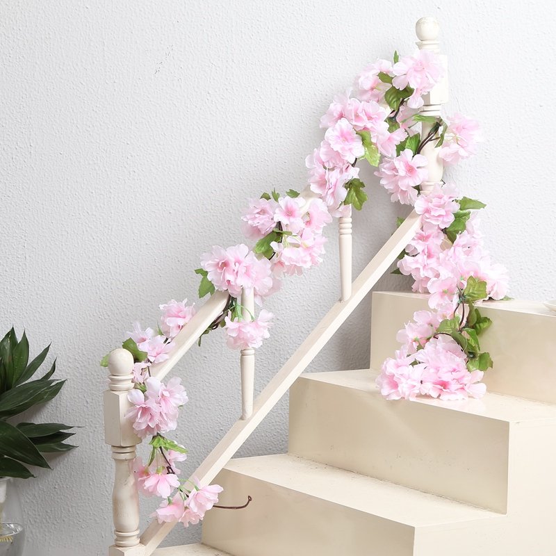 Air conditioning decorative flowers, grapevine wedding, dried flowers, artificial flowers, simulated cherry blossoms