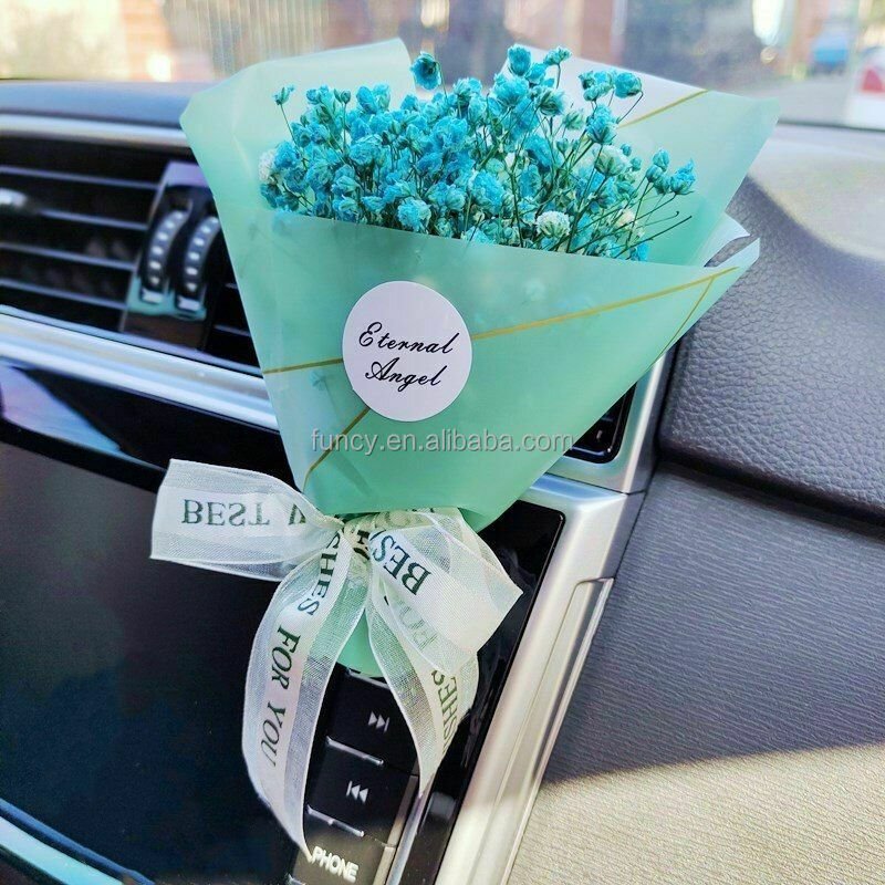 Preserved Dried Bouquet Decorative Flowers for Cars Home Decor Mini Real Natural Gift Sets Garland New Year Mother's Day Bouquet