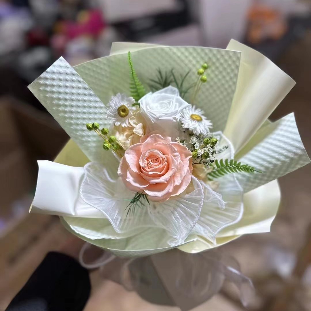 Valentines Day Gift Preserved Bouquet Forever Flowers Bunch Eternal Bouquets Dry Flower Roses Bouquet