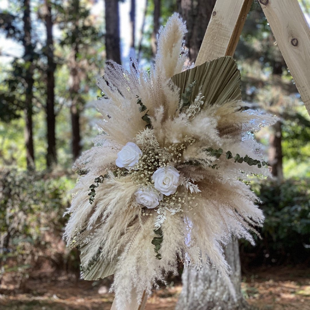 Hagning Diy Kit Boho Wedding Backdrop Decor Wall Floral Arrangement Set Pampas Grass Decor Rustic Boho Fall pampas dried flowers