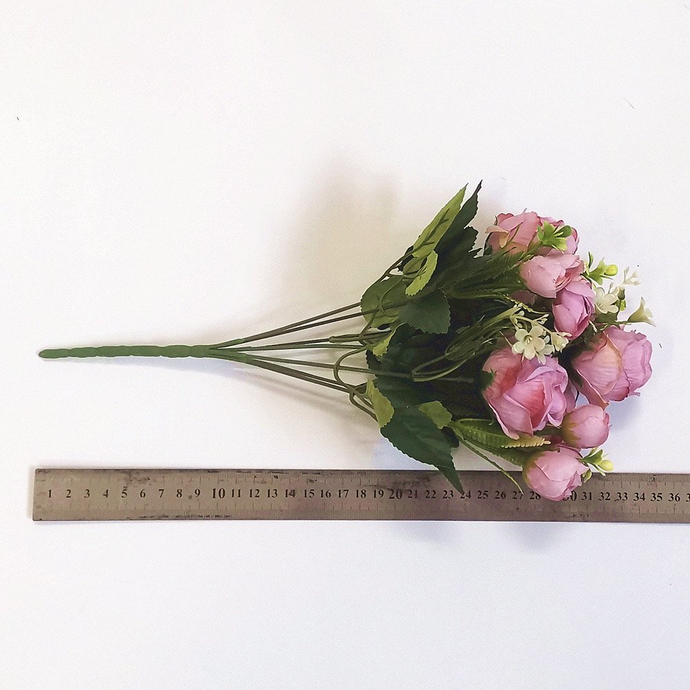 Wholesale Hot Artificial Dried Flowers Rose With Many Heads China Artificial Flower Wholesale