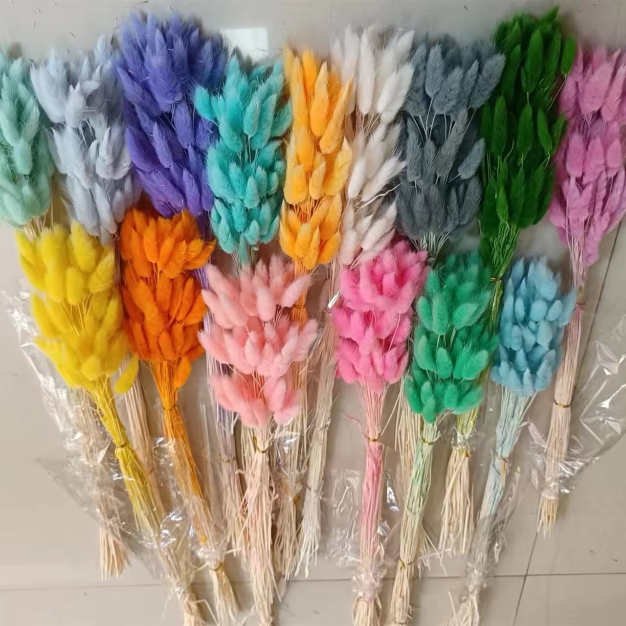 Wholesale 19 colors hare tail dried flowers rabbit tail wholesale dried preserved flowers