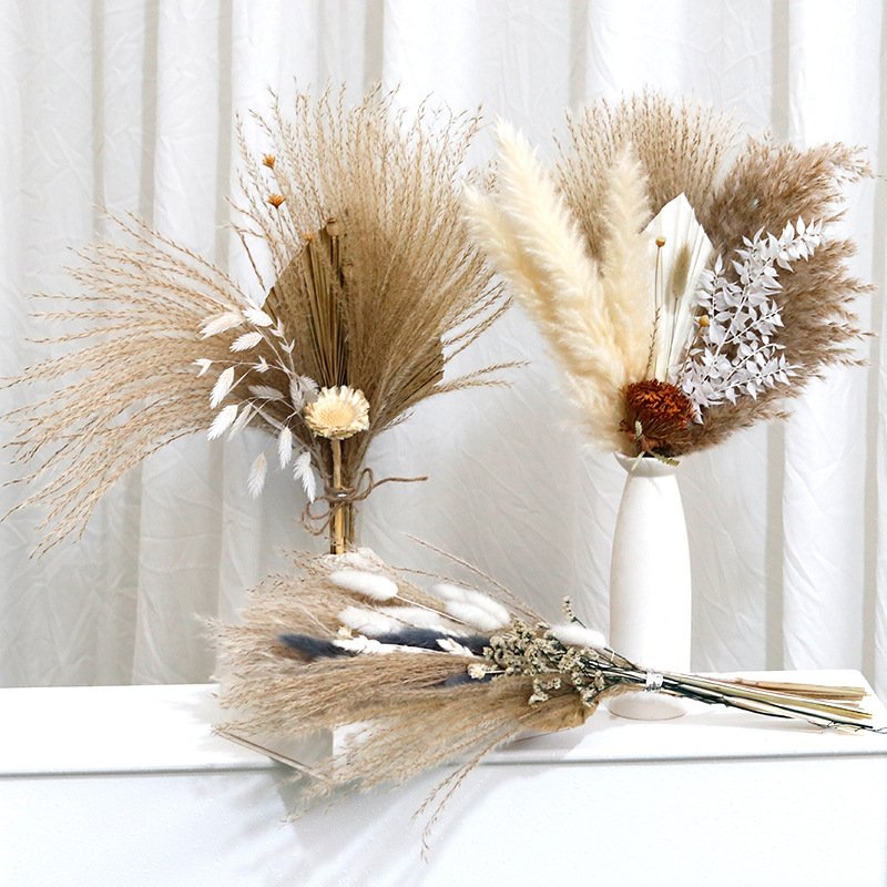 Wholesale Forever Pampas Dry Flower Bouquets Dried Pampas For Home Decor