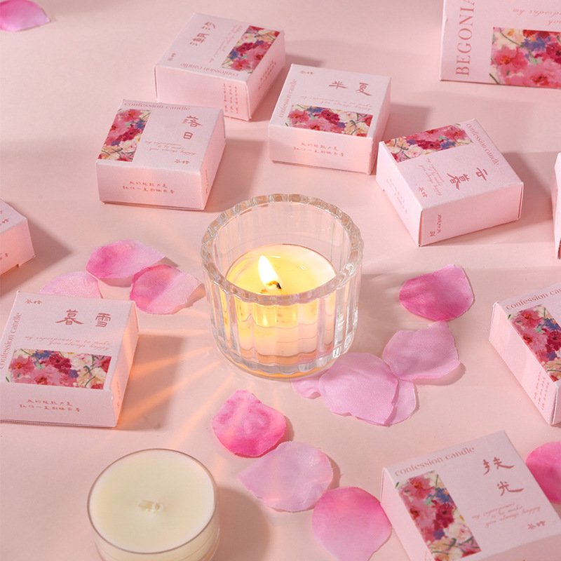 Luxury Scented Soy Wax Candle Gift Set Hot Sale Paraffin Wax Material Soap Flowers Christmas Valentine's Day New Year Ramadan