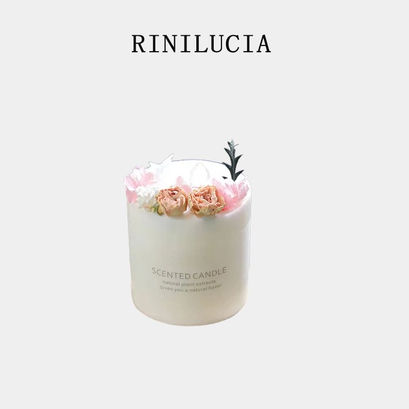High Quality Home Decor Graduation Gift Cotton Wick Dried Flowers Candle Soy Wax Scented Candle