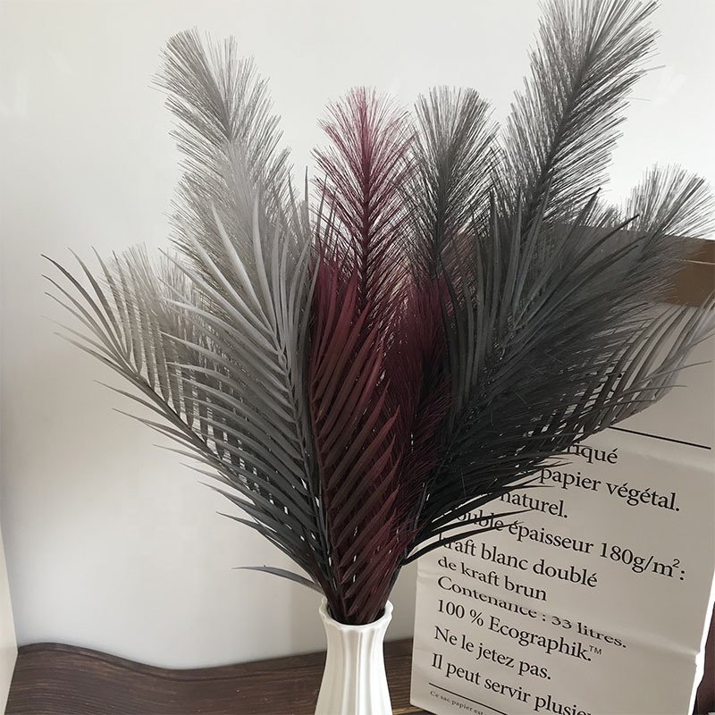 Floral arrangements of dry natural pampas grass tall fluffy artificial reed grass