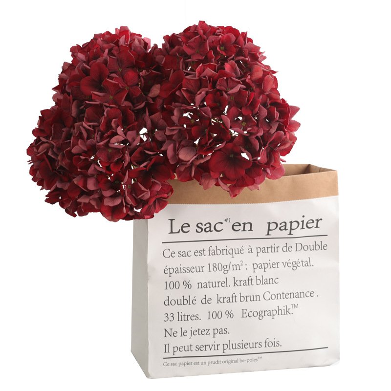 2023 Latest High Quality Wedding Decorative Flowers Real Feel Natural Preserved Flower Dried Flowers Hydrangea
