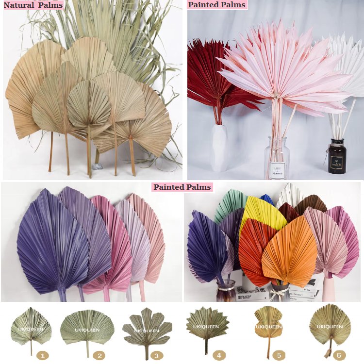 Unique Dried Rustic Flower Bouquet Dried Flowers Christmas Artificial Plants Palm Leaves