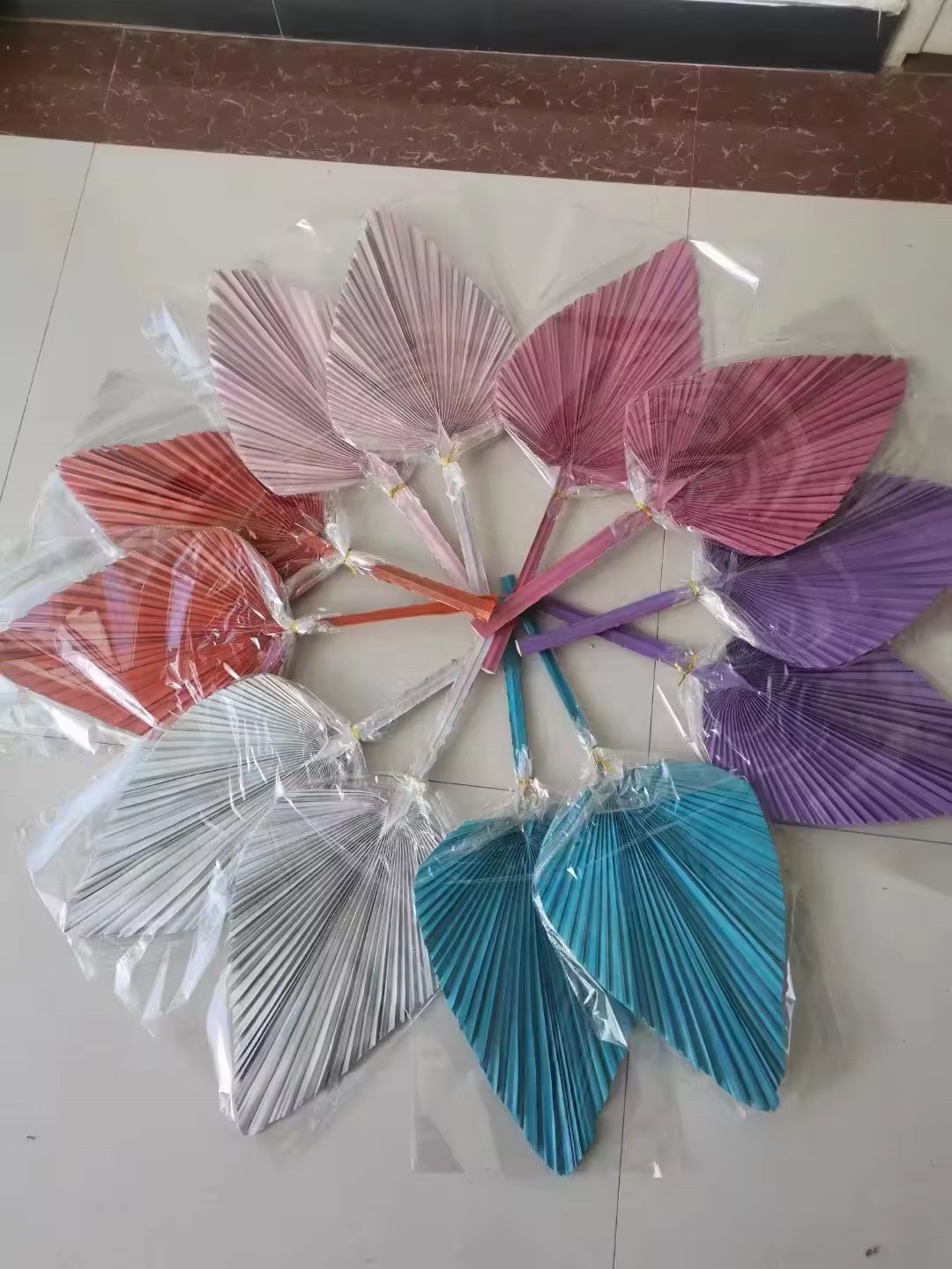 Unique Dried Rustic Flower Bouquet Dried Flowers Christmas Artificial Plants Palm Leaves