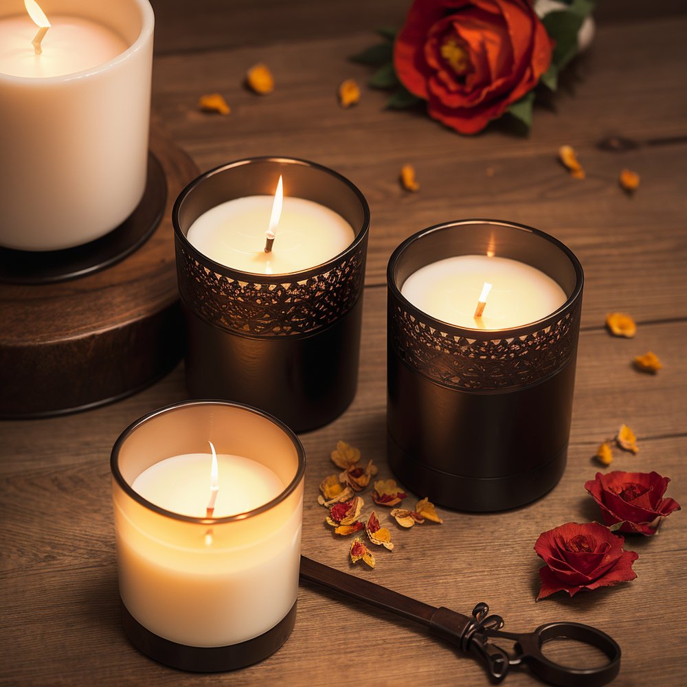 christmas gifts for women dried flower vanilla luxury scented candles