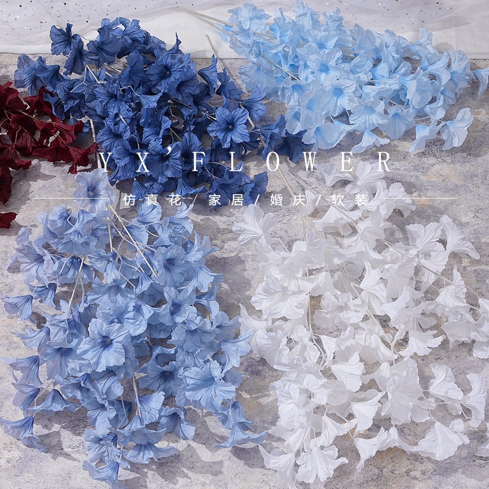 Wedding flowers wholesale 3 head evening bauhinia ceiling cross-border wedding auditorium road decorative flowers foreign trade
