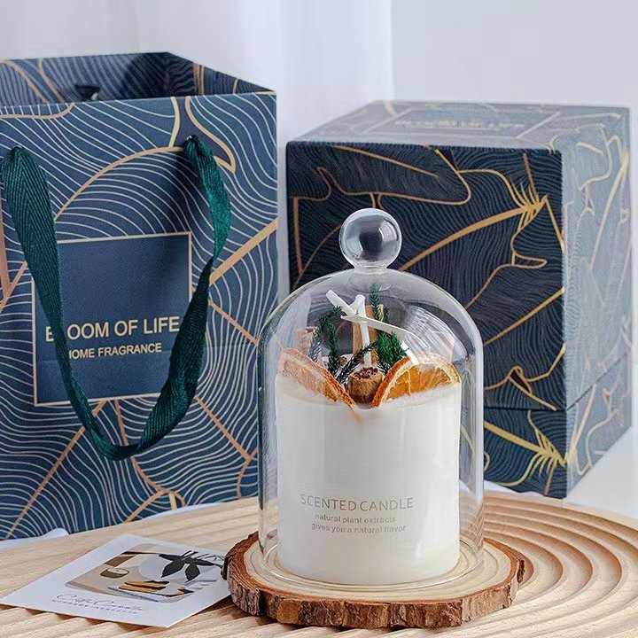 Recommend Luxury Home Decoration beautiful flower and fruit in aroma candles with Customizable logos