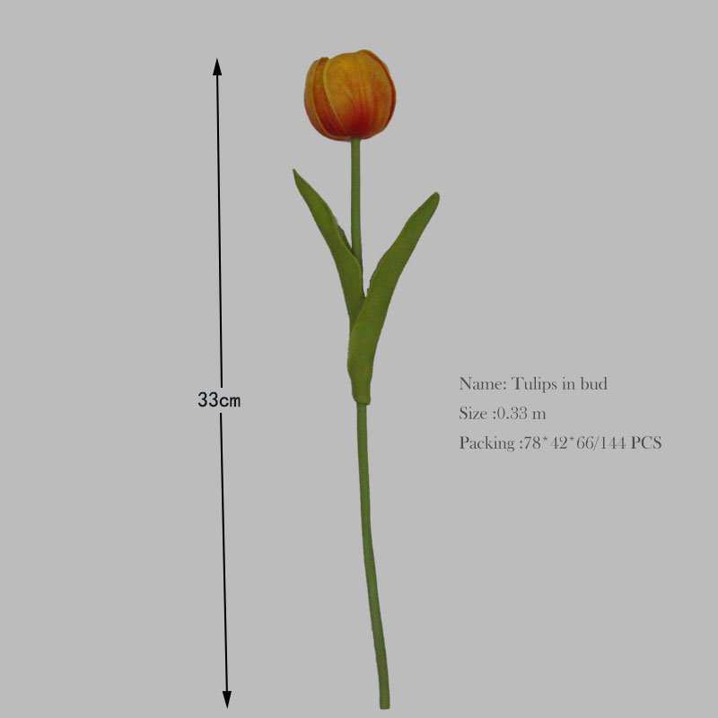 Premium sense Tulip simulation flower Wedding fake flower Light luxury living room decoration dry bouquet bridal photo props