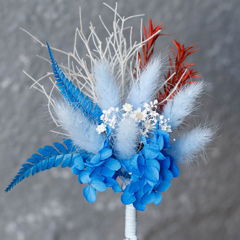 Handmade Wedding Mini Dried Flower Small Dry Pampas Grass Boho Floral Bouquet For Boutonniere Gift DIY Crafts Decor