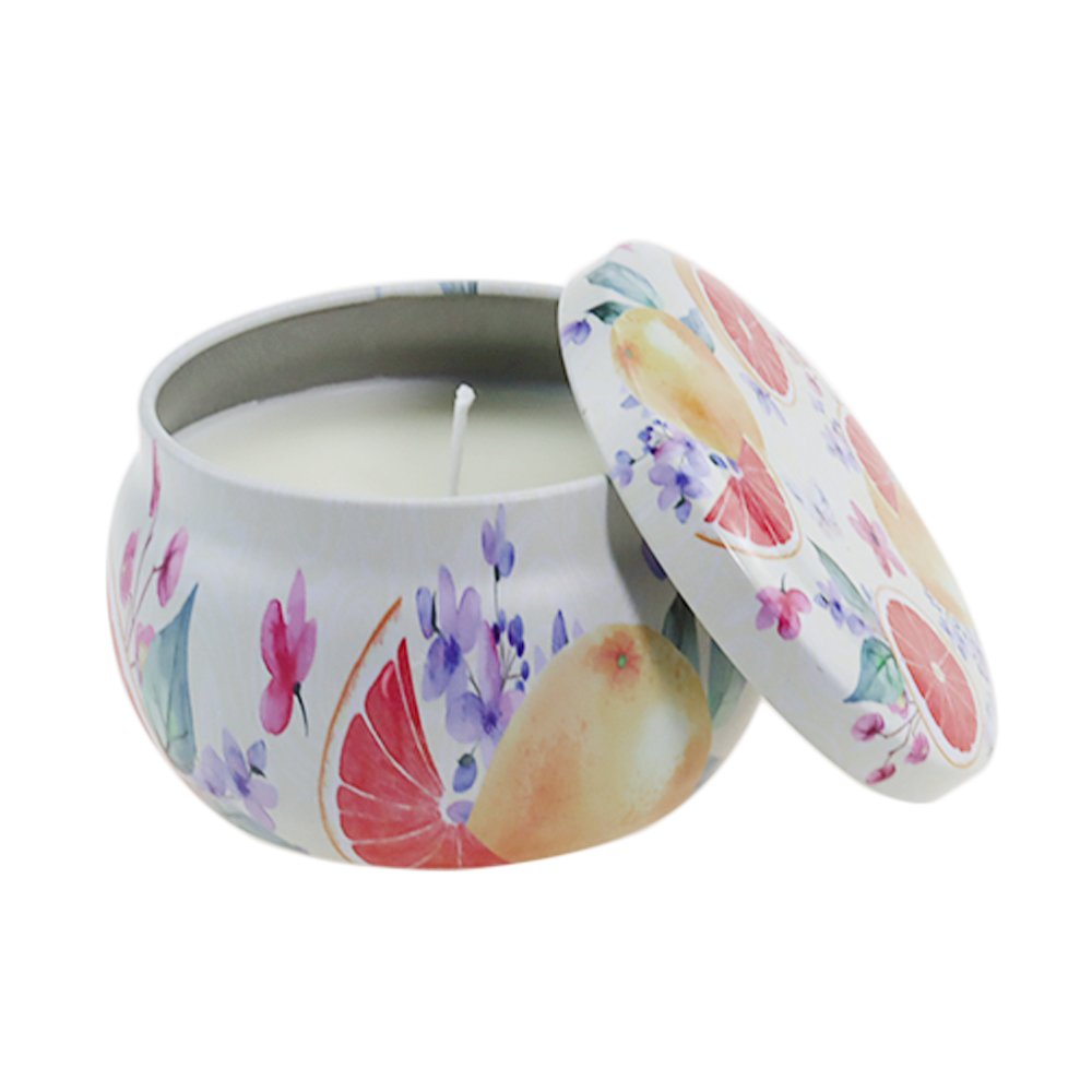 Wholesale Colorful High Level Aromatic Candles Scented in Tin Jar with Luxury Packing Shenzhen Customized Logo Candles Soy Wax