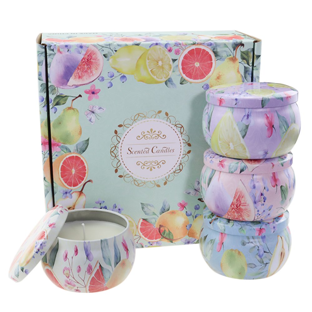 Wholesale Colorful High Level Aromatic Candles Scented in Tin Jar with Luxury Packing Shenzhen Customized Logo Candles Soy Wax
