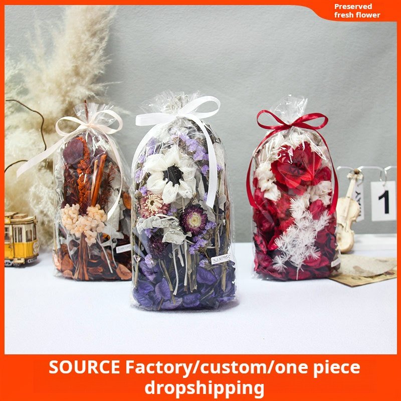 G99 Home Fragrance Sachet Petals Rina Orange Scented Potpourri Dried Flowers Autumn Decorative Fall Potpourri Bags