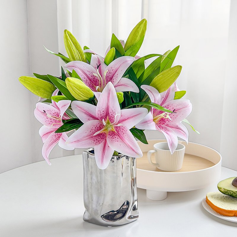 ZhiXia wholesale custom plastic single flower artificial calla lily centerpieces for wedding table event decor
