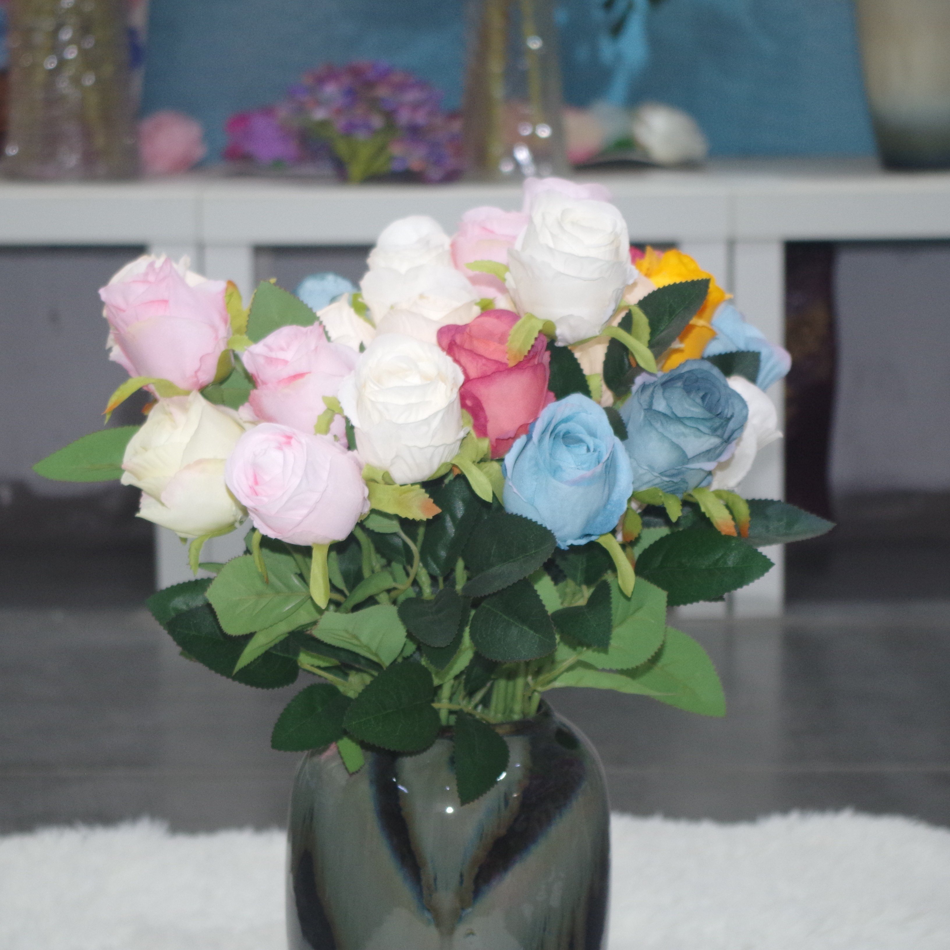 High Quality Bulgarian Rose Artificial Wedding Flowers Dried Material Decorative Flowers for Weddings-Wholesale