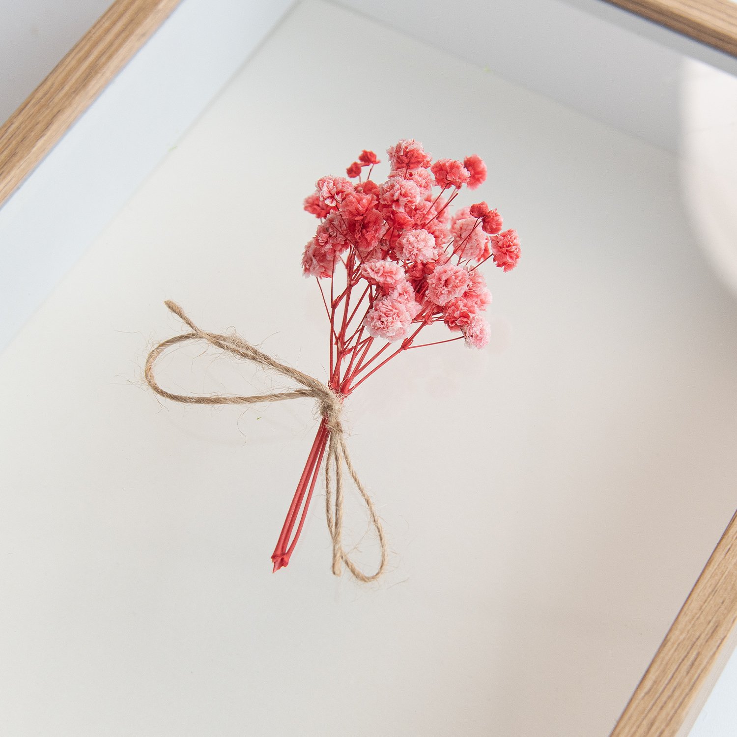 Factory Wholesale red preserved baby's breath floral dried baby breath gypsophila babysbreath bouquet flower