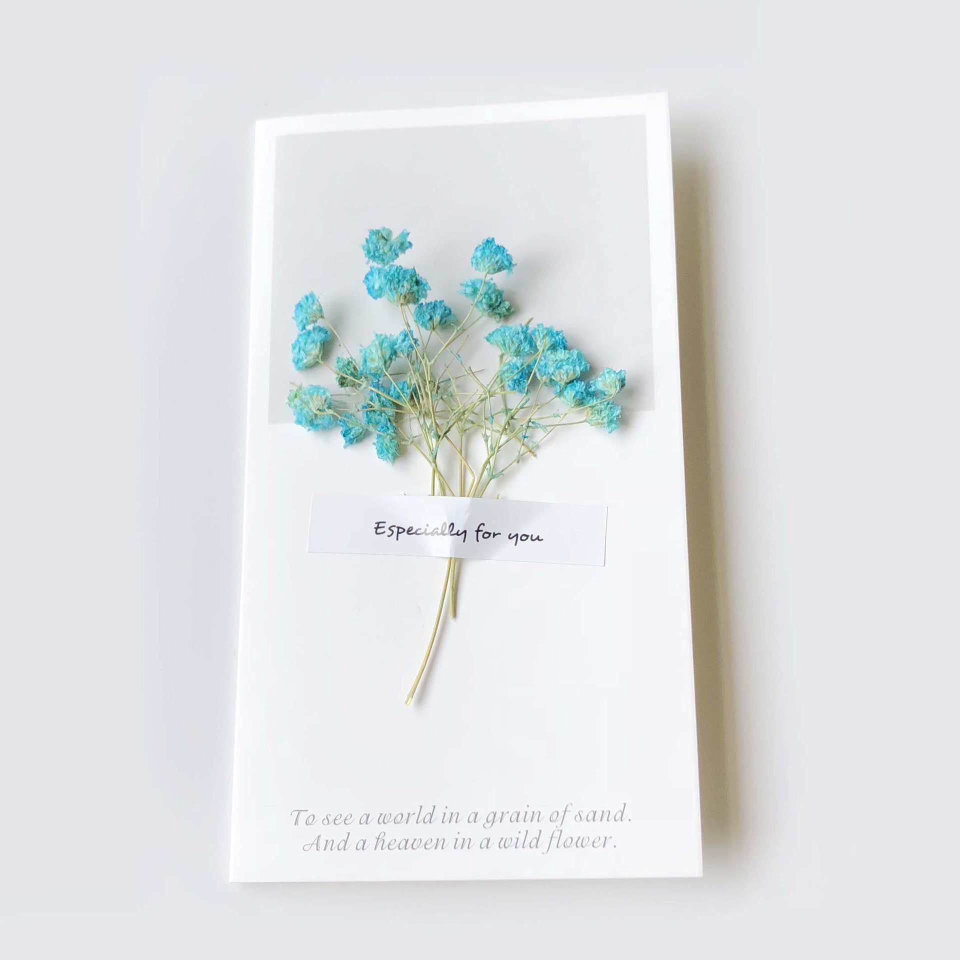 Dried flower card The ins photo props mini bouquet flower cards handmade three-dimensional dried flowers greeting cards