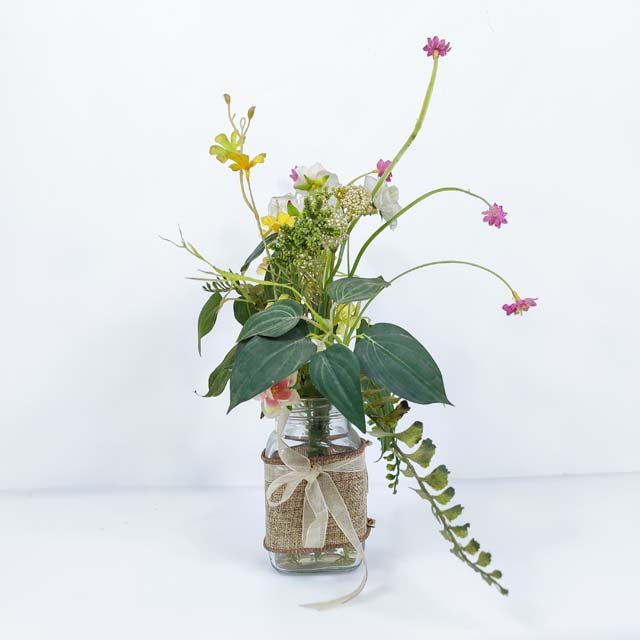 Artificial Pampas Grass Bouquet Dried Flower Decorartificial Flower Plant Pot Home Table Decoration Christmas Wedding Decor