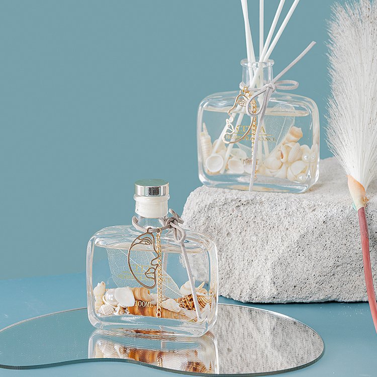 Hotel-Style Home Reed Diffuser Dried Flower Fragrance Glass Incense Air Freshener Bedroom Aromatherapy Stick Perfume Gifts