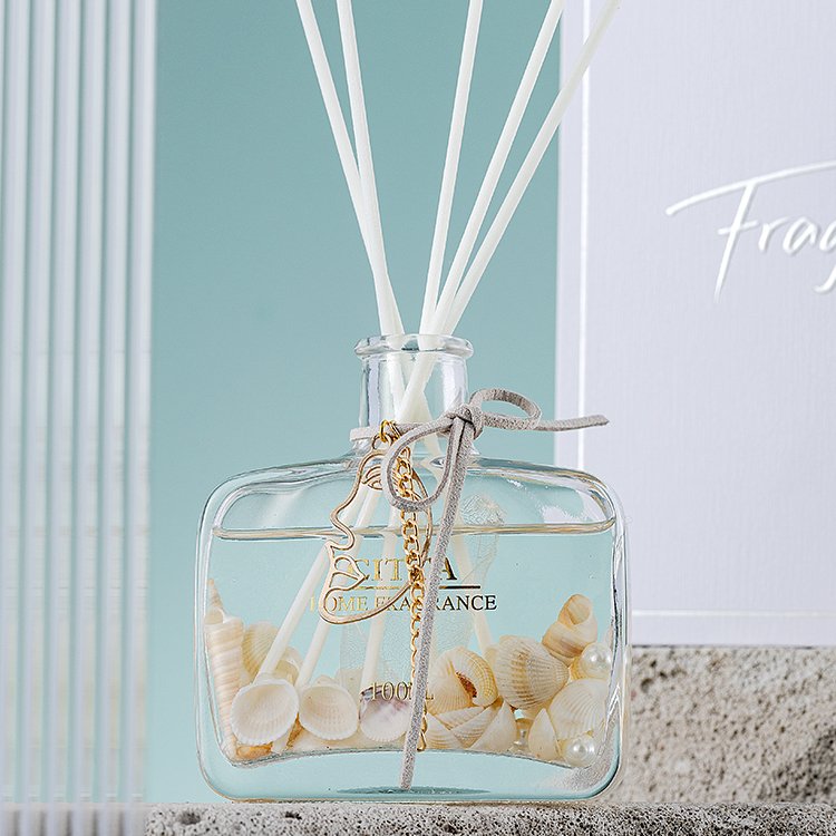 Hotel-Style Home Reed Diffuser Dried Flower Fragrance Glass Incense Air Freshener Bedroom Aromatherapy Stick Perfume Gifts