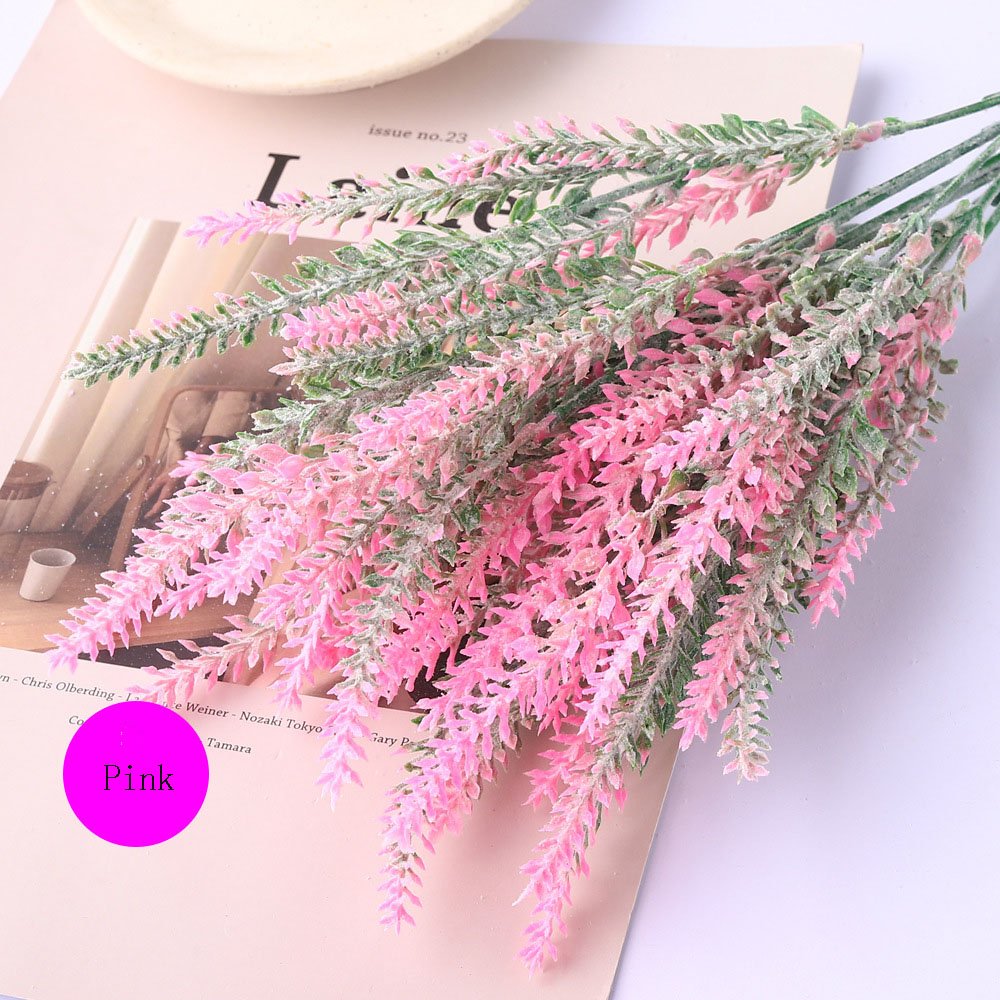 Wholesale Price Real Touch Lavender Decorative Wedding Artificial Flower PV Artificial Lavender Flower For Home Hotel Decor