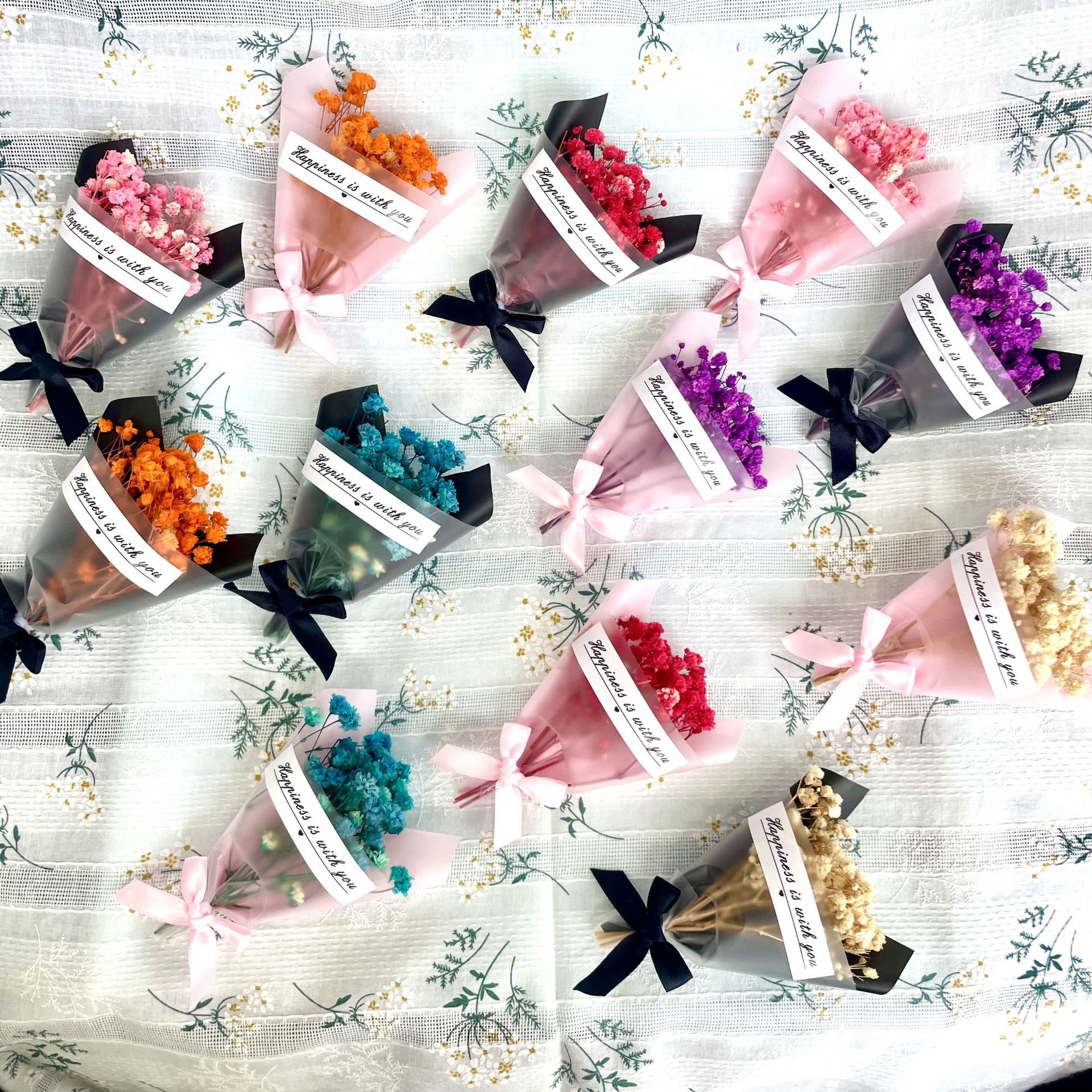 Mini Bouquets Natural Gypsophila Artificial Babys Dried Flowers Bouquet Flower for DIY Party Wedding Card Decoration