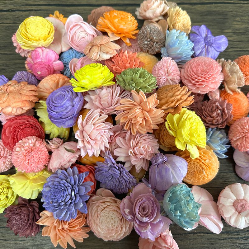 Cheap Wholesale Faux Flowers Artifical Sola Flower for Home Wedding Decor Sola Wood Flower