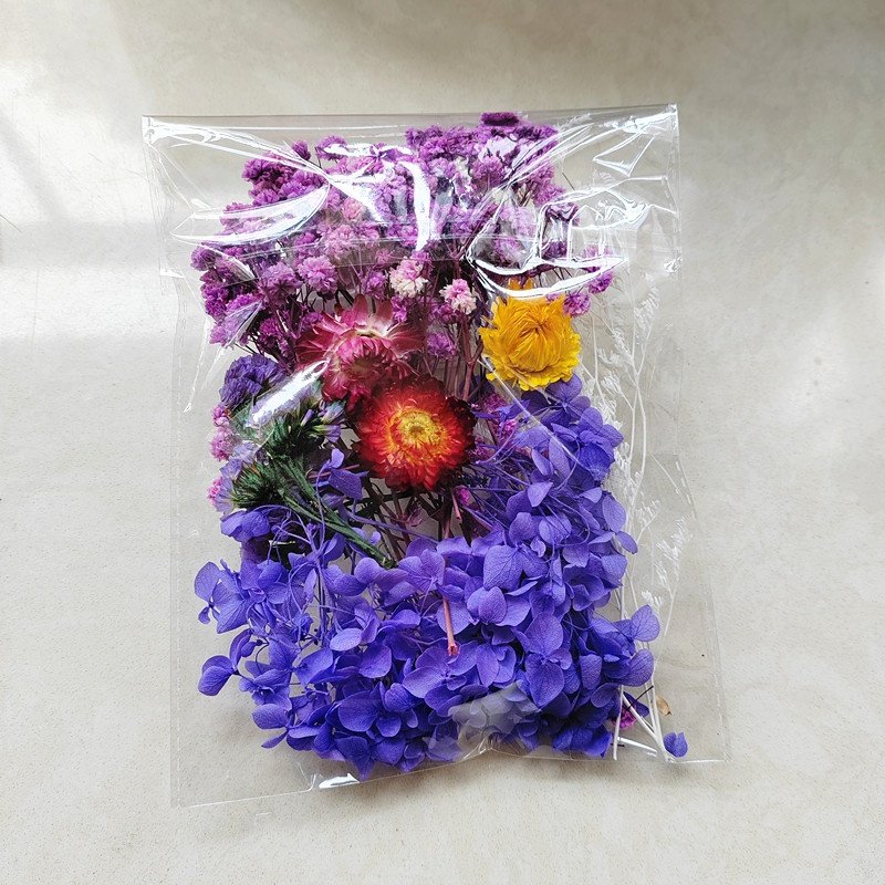 factory supply cheap price resin dry flowers Photo Frame DIY material real natural dried flowers for scented Candle making