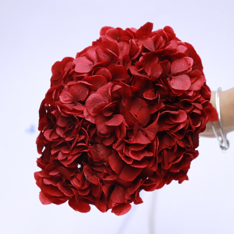 Factory Wholesale Big Leaf Hydrangea Dried Hydrangea Flowers For Wedding Decoration Handmade DIY Bouquet