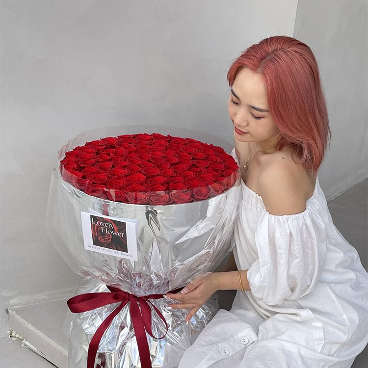Top Quality Valentine Mother Teacher Day Birthday Wedding Gifts 99 Giant Forever Eternal Natural Roses Preserved Flowers Bouquet