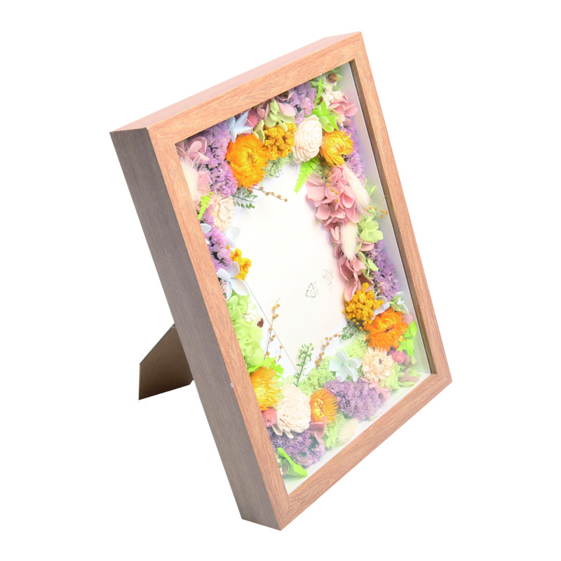 Hfloral 2024 New Customized Eternal Flower Wooden Photo Frame High Quality Flower And Plant Frame For Valentine's Day Home Decor