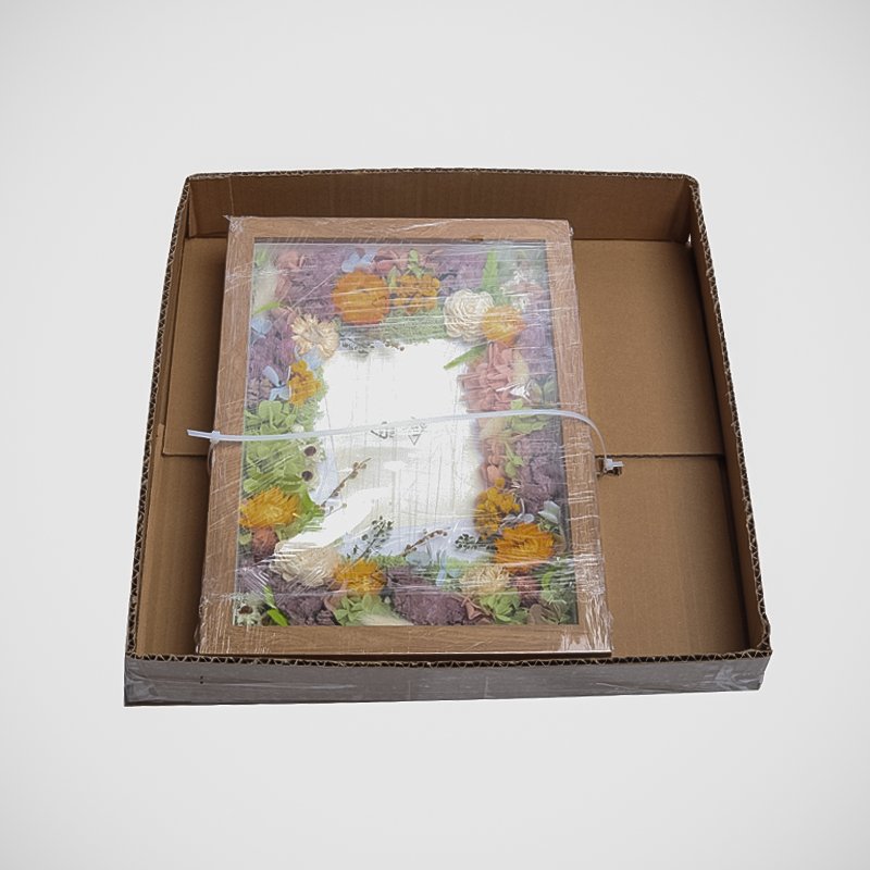 Hfloral 2024 New Customized Eternal Flower Wooden Photo Frame High Quality Flower And Plant Frame For Valentine's Day Home Decor