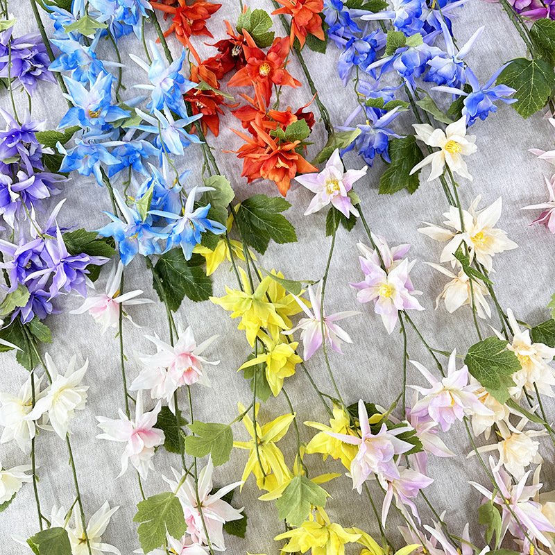 Cross-border new artificial fishing orchid living room decoration wedding ceremony layout dried flower
