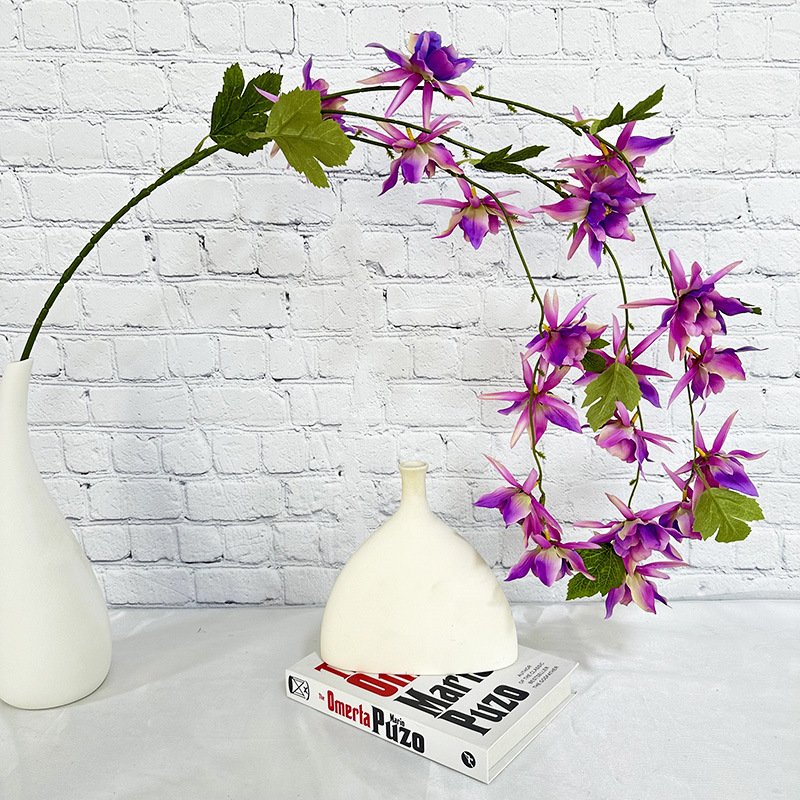 Cross-border new artificial fishing orchid living room decoration wedding ceremony layout dried flower
