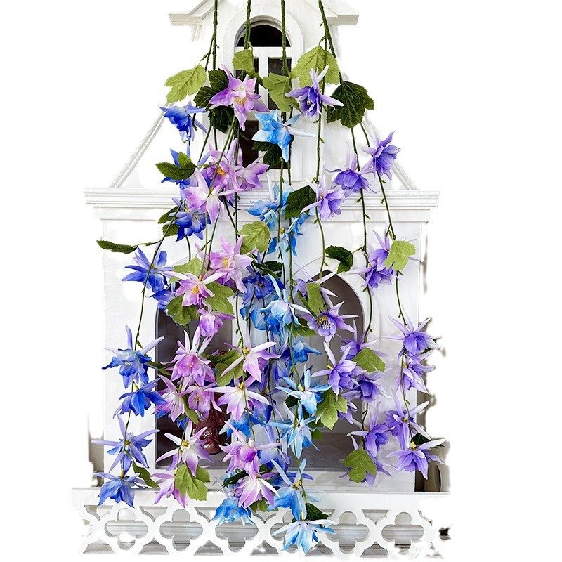 Cross-border new artificial fishing orchid living room decoration wedding ceremony layout dried flower
