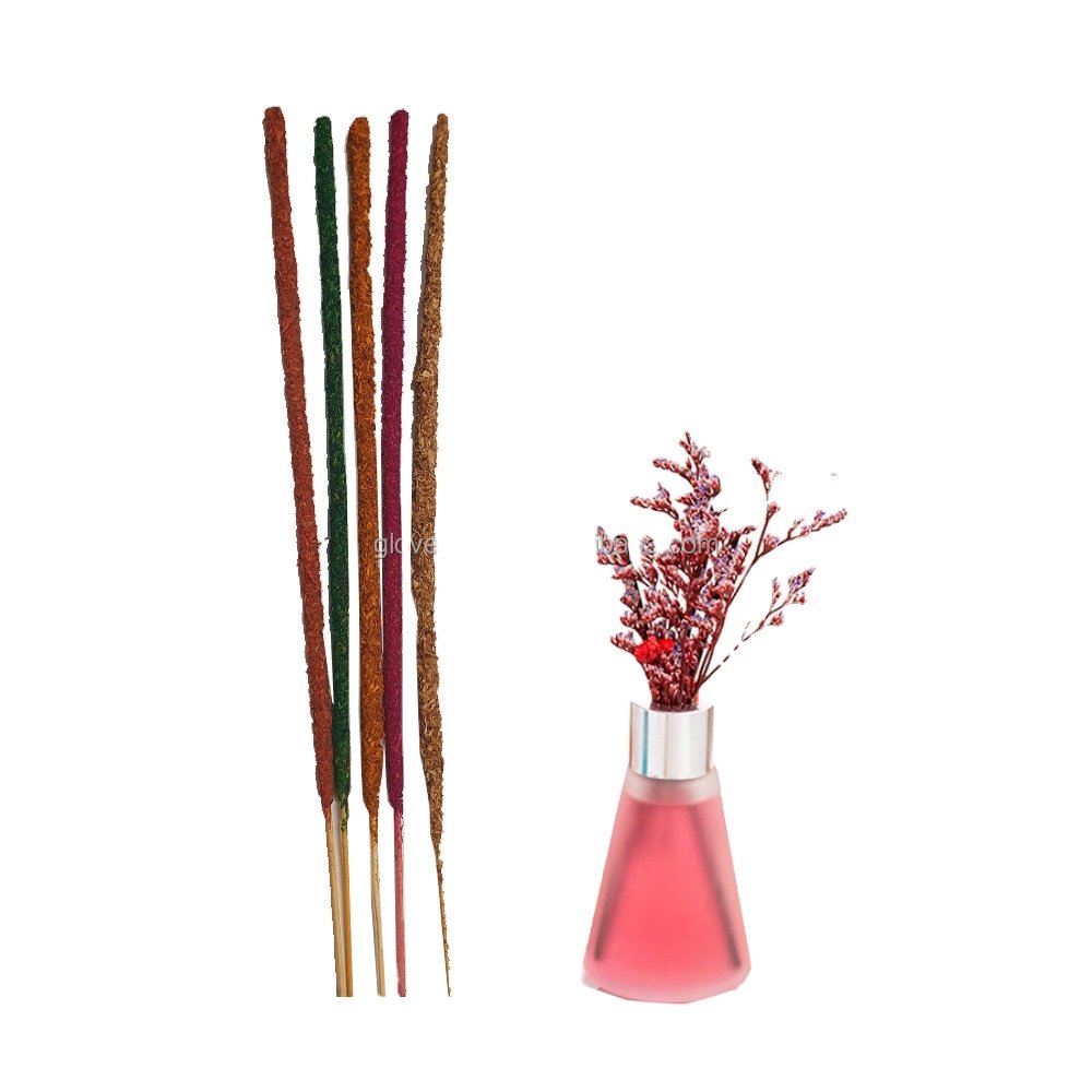 High Quality 9 Inch Natural Dried Flower Long Bamboo Sticks Scented Wood Raw Agarbatti for Incense Making Home Decor Fragrance