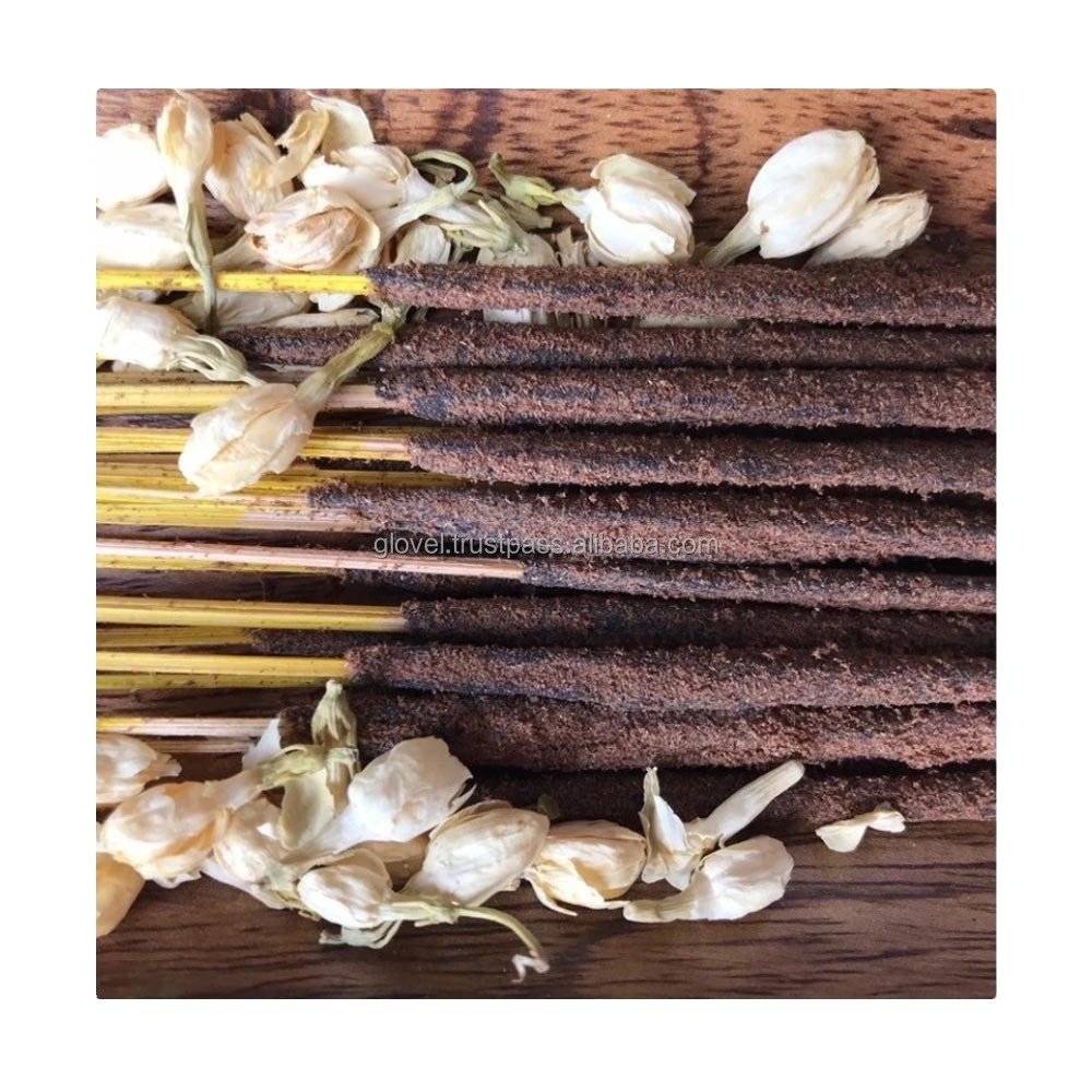 High Quality 9 Inch Natural Dried Flower Long Bamboo Sticks Scented Wood Raw Agarbatti for Incense Making Home Decor Fragrance