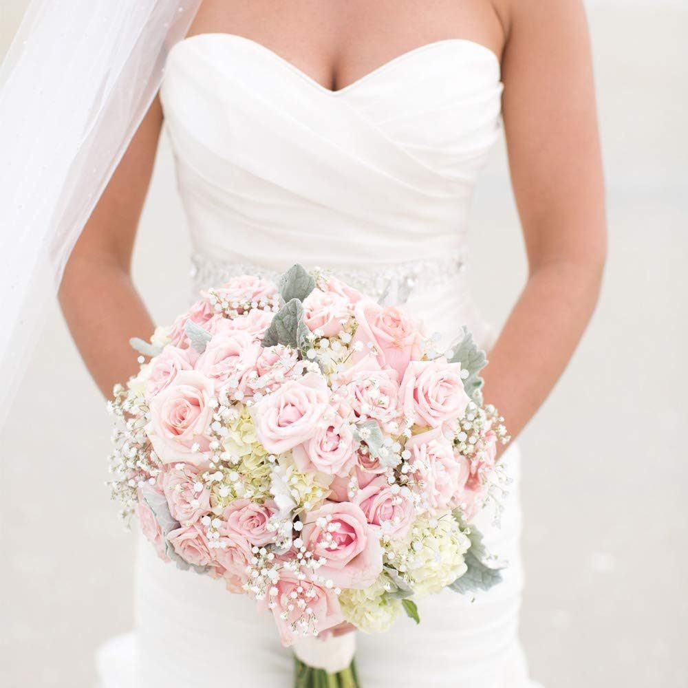 ZMOCEN Babys Breath/Gypsophila Wedding Decoration White Colour Real Touch Artificial Baby's-breath Flower