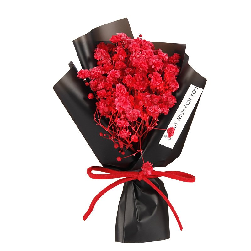 Creative mini Dried flowers Full of Stars Small flower bouquet ins Eternal flower Valentine's Day gift box soap bouquet