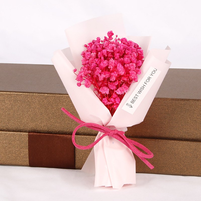 Creative mini Dried flowers Full of Stars Small flower bouquet ins Eternal flower Valentine's Day gift box soap bouquet