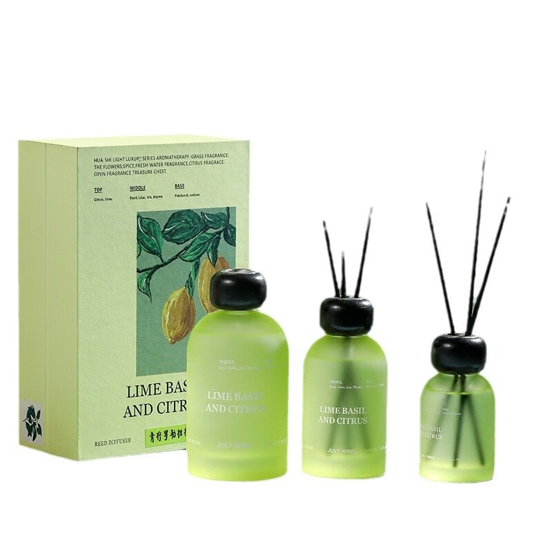Supply round aromatherapy bottle non-fire glass rattan dried flower volatile Indoor fragrance essence oil b