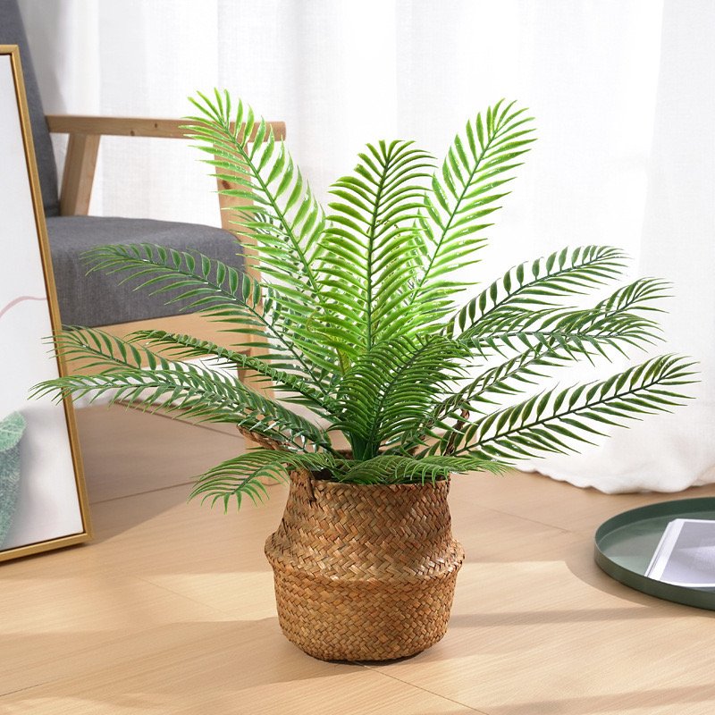 Professional Supply Dried Flowers & Plants Palm Leaves Large Artificial Palm Tree