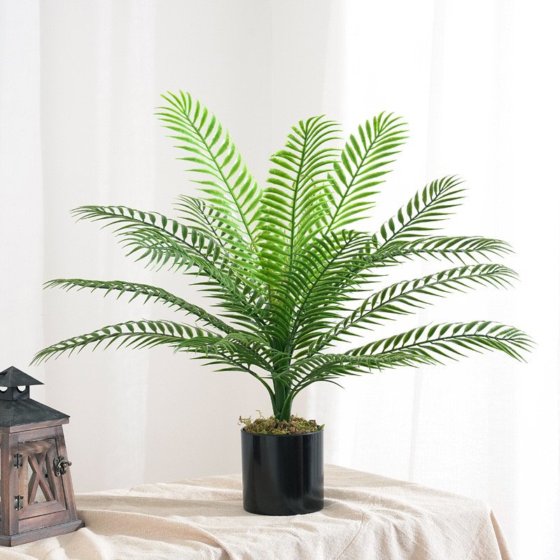 Professional Supply Dried Flowers & Plants Palm Leaves Large Artificial Palm Tree