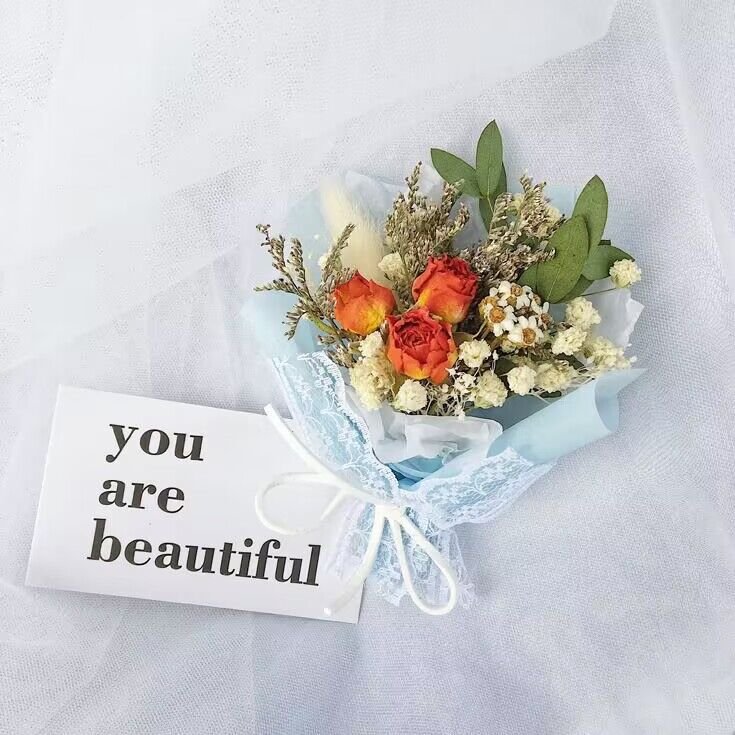 Romantic Mothers Valentine's Day Gift Simulation wedding decorations baby's breath bouquet artificial Dried Mini flowers