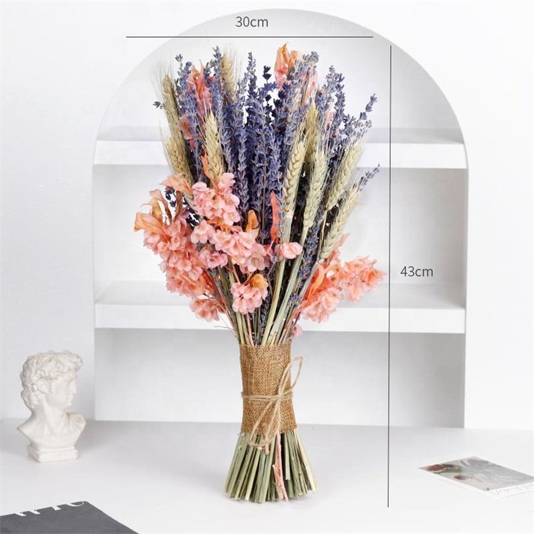 Wholesale Natural Dried Flower Bouquet Preserved Dry Lavender Bulk Flower Bouquet For Wedding Home Decoration